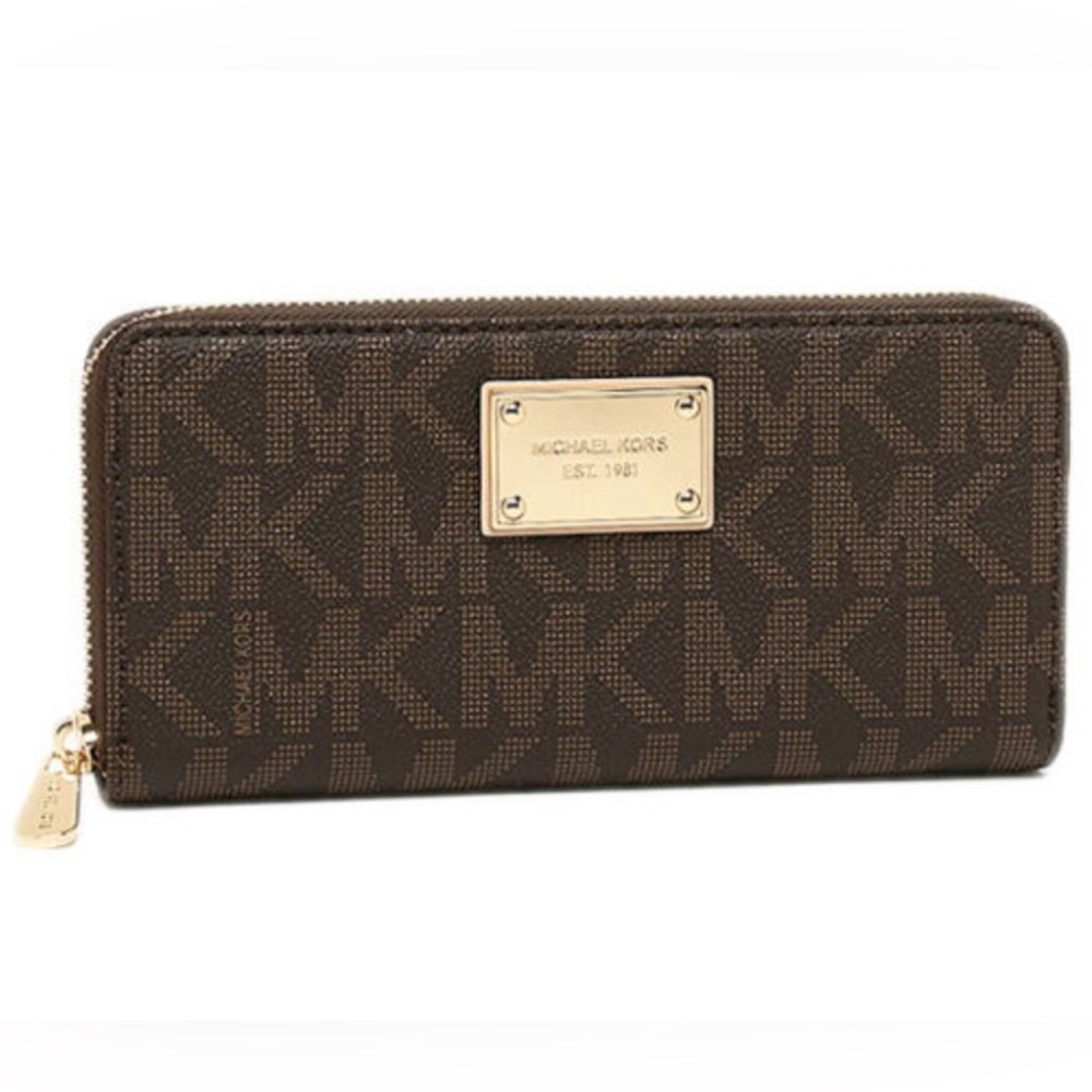 Michael Kors jet set full zip wallet